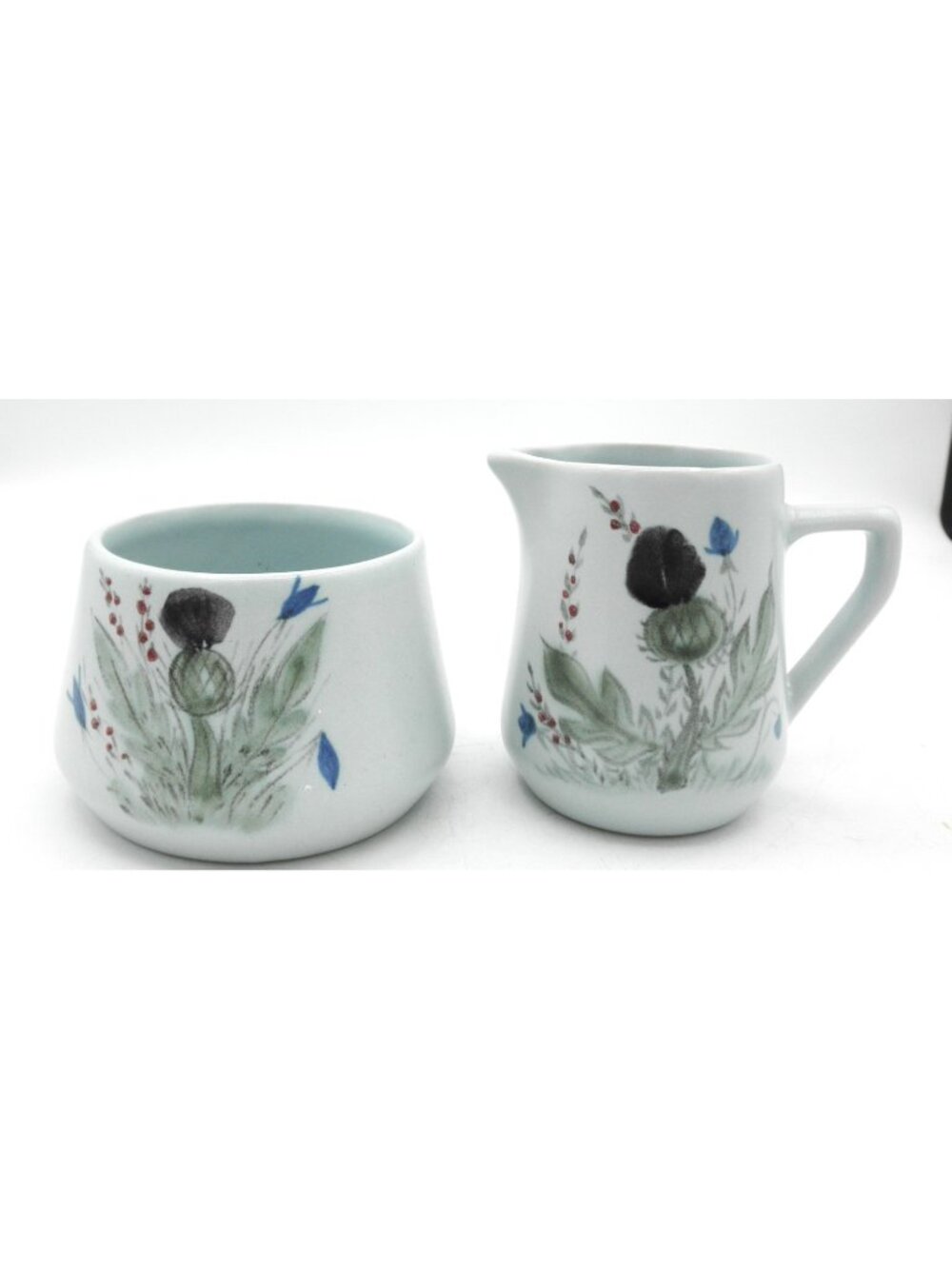 Thistleware by Buchan Cream and Open Sugar Set Pattern BUCTHI No 312 and 313